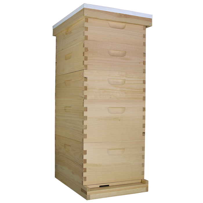 Amish-Made 10 Frame Beehive - (2)Deeps & (3)Mediums