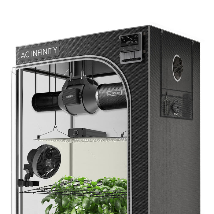 AC Infinity Advance Grow Tent System 2x4 Kit, WiFi Controls Automate Ventilation, Circulation, Full Spectrum LED Grow Light