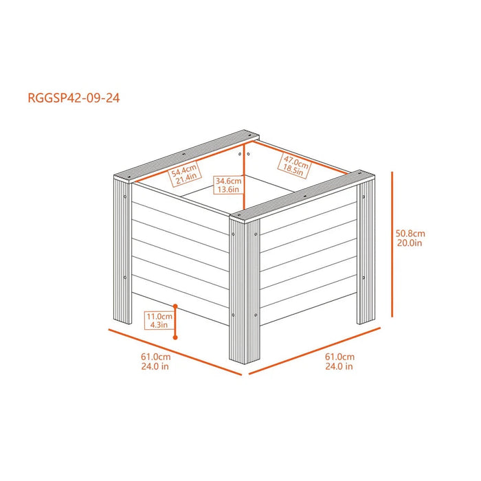 New Age Pet ECOFLEX® Planter – 2x2, 2x3, 2x4