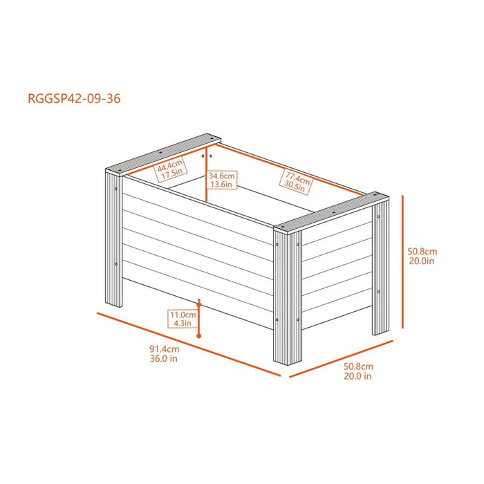 New Age Pet ECOFLEX® Planter – 2x2, 2x3, 2x4