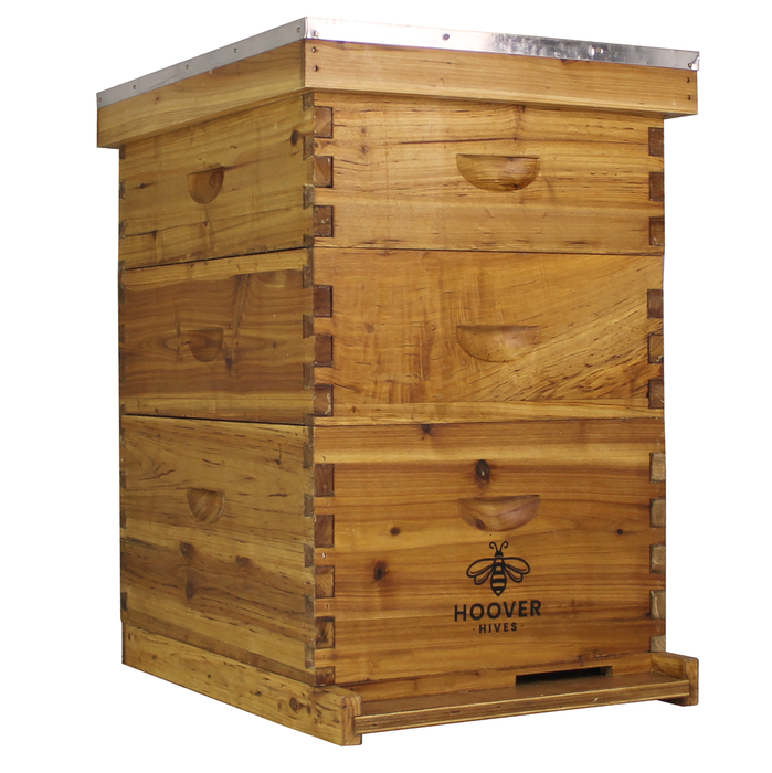 Wax-Coated 10 Frame Beehive - (1)Deep & (2)Mediums