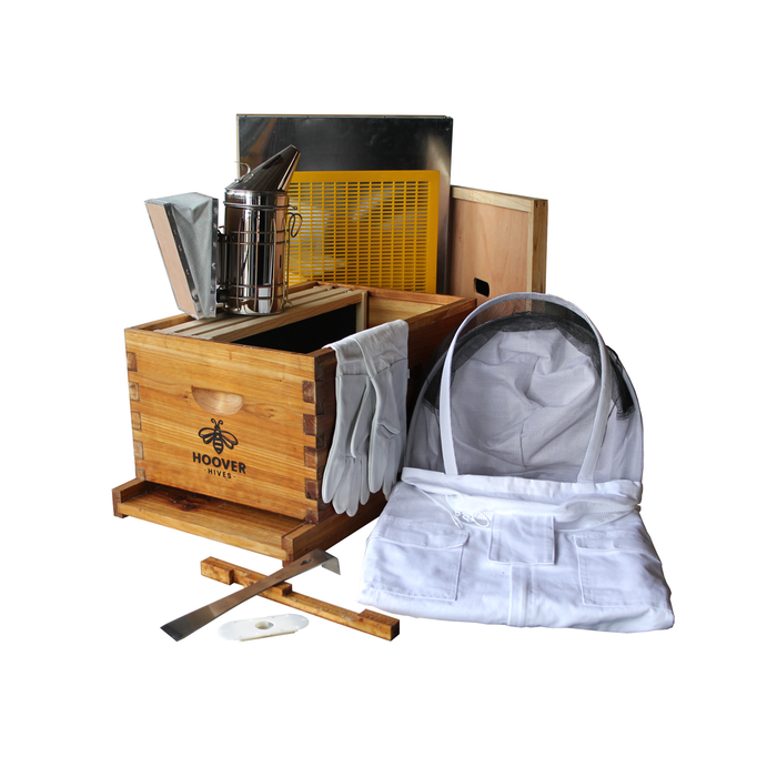 Wax-Coated 8 Frame Beehive - Starter Kit