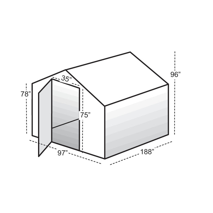 Solexx Garden Master Greenhouse Kit 8x16