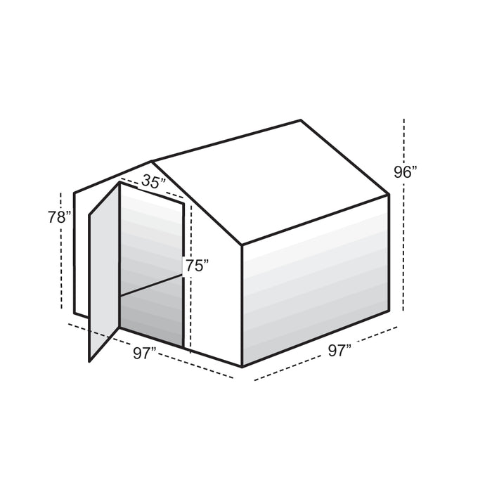 Solexx Garden Master Greenhouse Kit 8x8